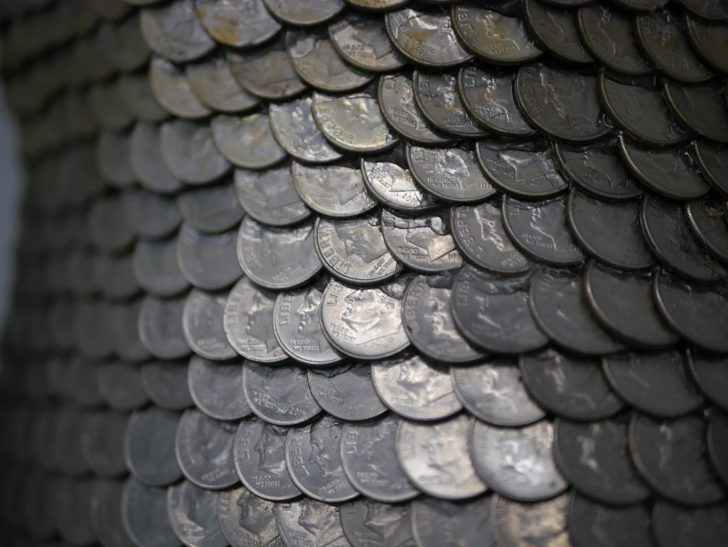 hundreds of coins